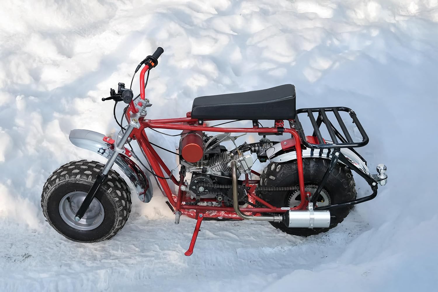 JMCHstore Universal Chrome Wide Fender for for Coleman CT200U CT200UEX BT200X, Mudguard for Axis M200 Viper 200 HS200 196cc Off-Road Mini Bike 8 inch rim parts (200CC)