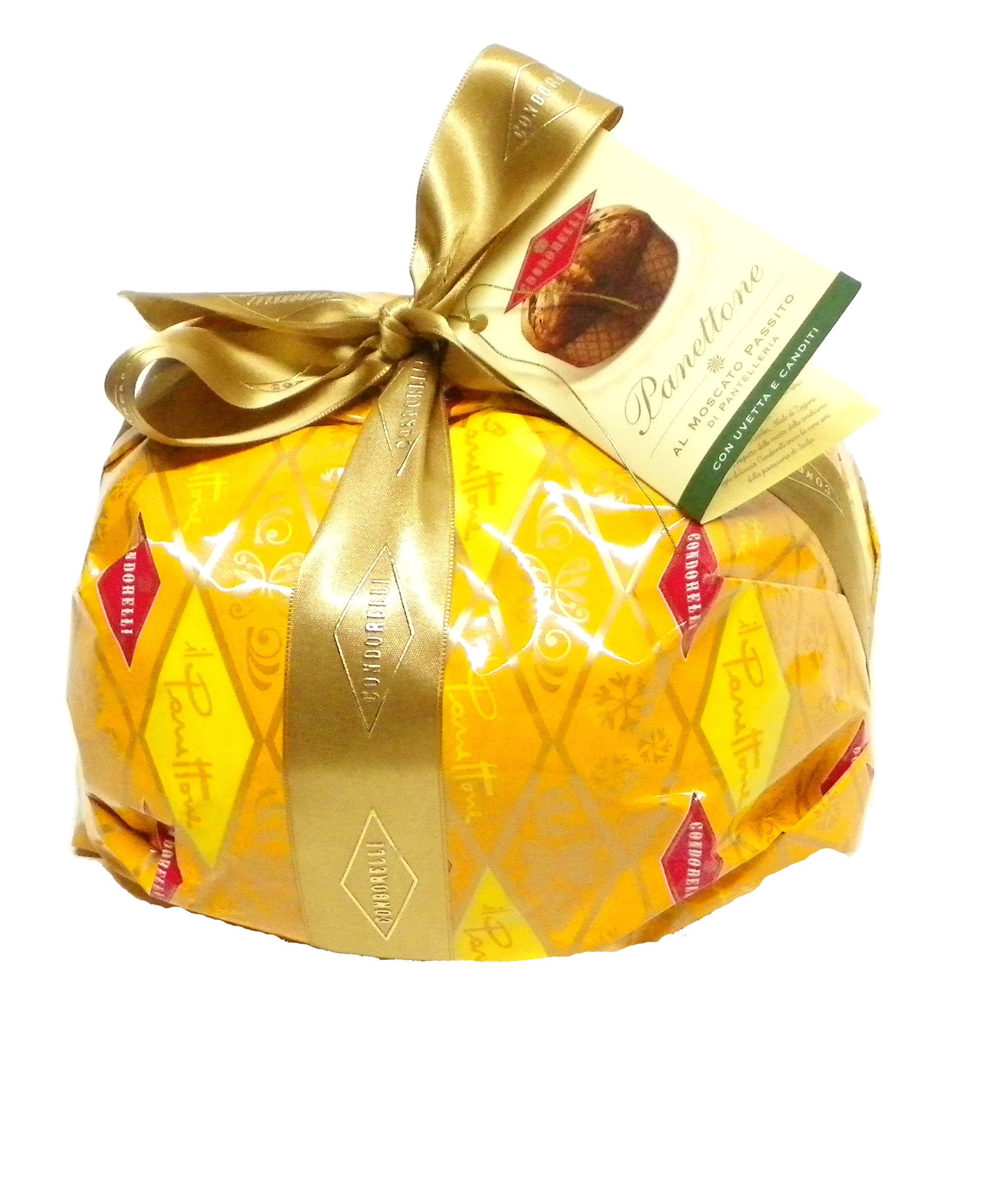 The Finest Panettone - 2017 Condorelli Collection Italian Christmas Cake - Il Panettone Del Cavaliere (Essence of Grape-al Moscato Passitio)