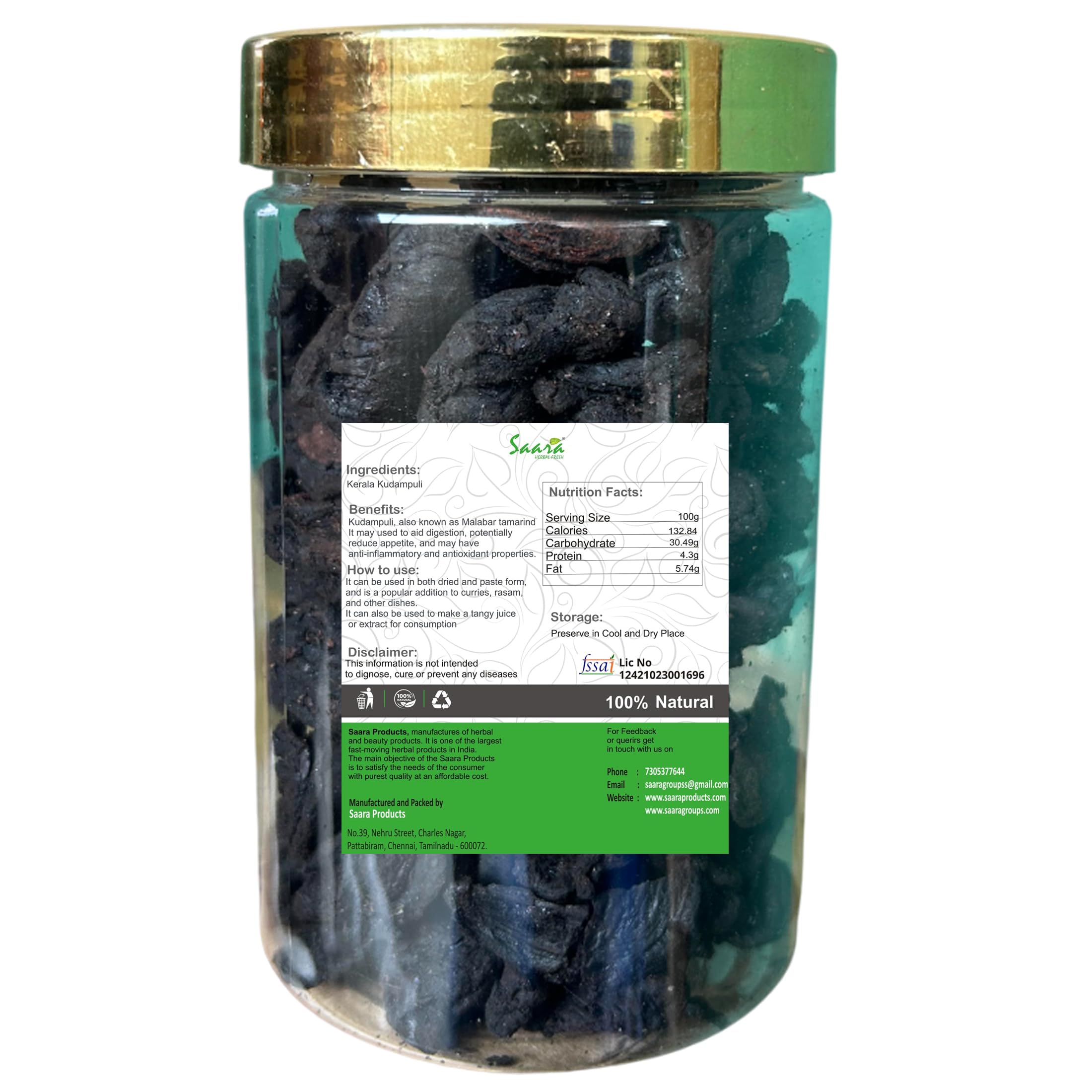 Saara HERBAL FRESH Kudampuli Lehyam for Weight Management – Herbal Legiyam – 500g | Traditional Kerala Formula — Amazon image 2