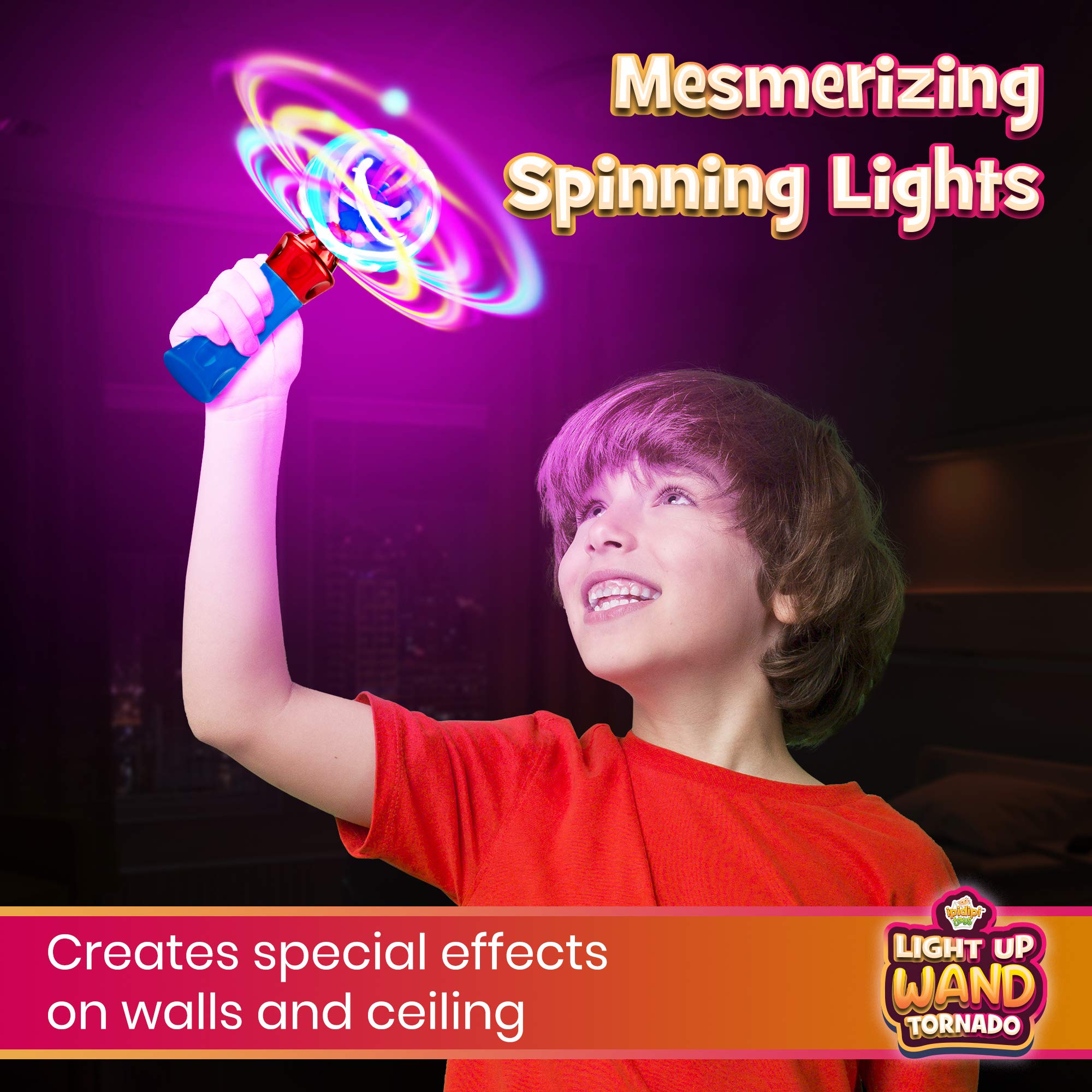 Buy Light Up Wand for Kids in Gift Box, Rotating LED Toy Wand for Boys