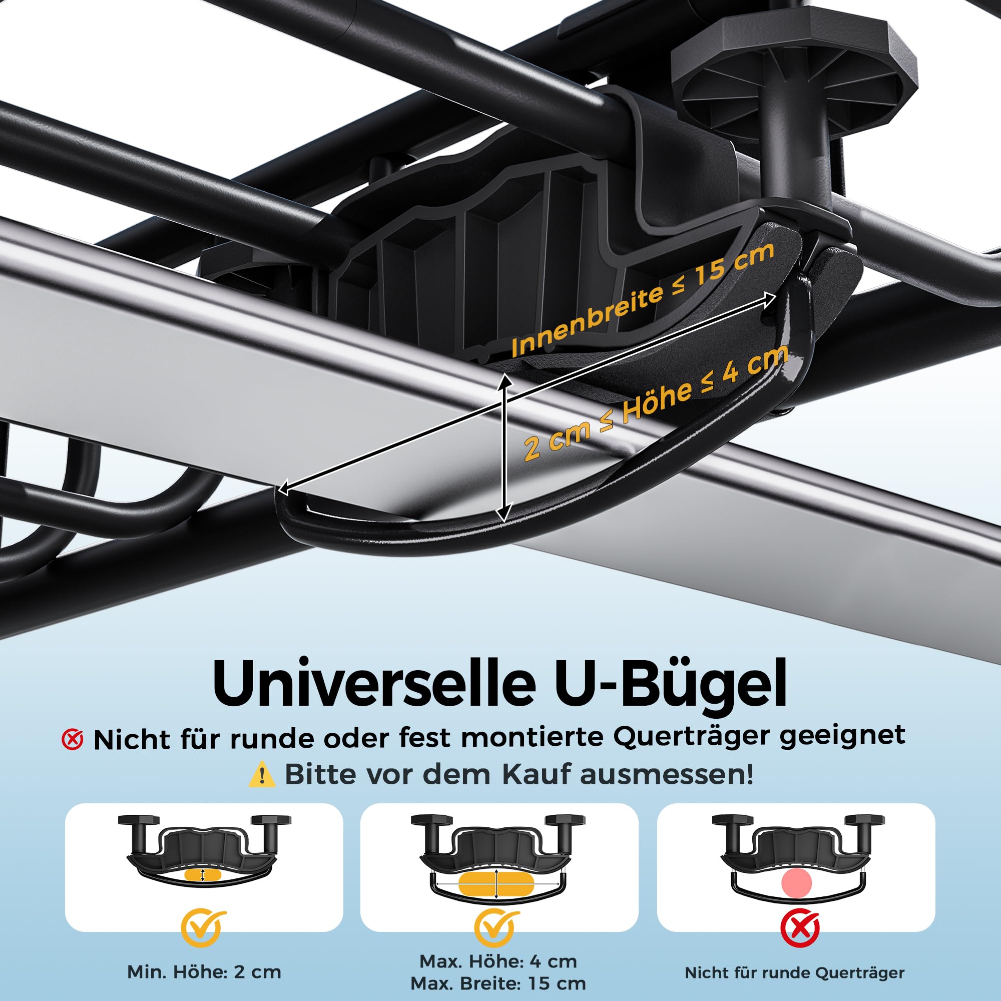 Dachgepäckträger 163 x 99 x 13 cm mit wasserdichter Dachtasche 556L | 90kg Tragfähigkeit, Verstellbare Trennstange, Gepäcknetz, Spanngurte & Schlösser, Universal für SUV Pickup Camping