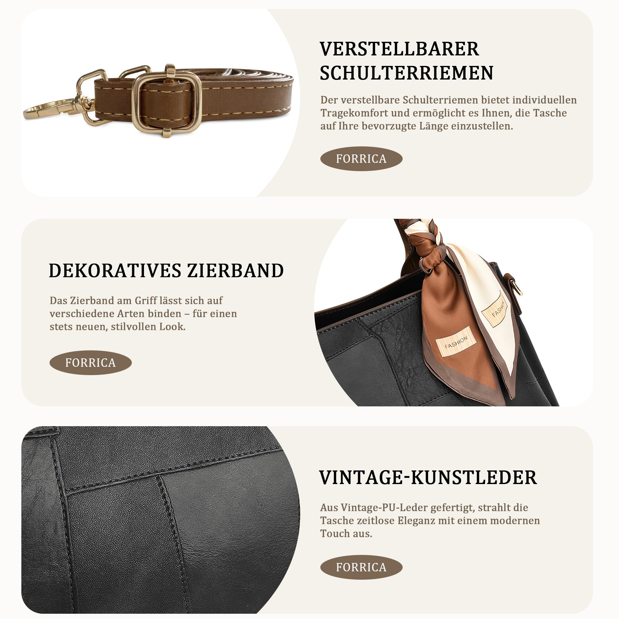 Handtasche Damen Henkeltaschen Modische Patchwork-Textur Umhängetasche PU Leder Schultertasche für Reisen Einkaufen Pendeln Weiß