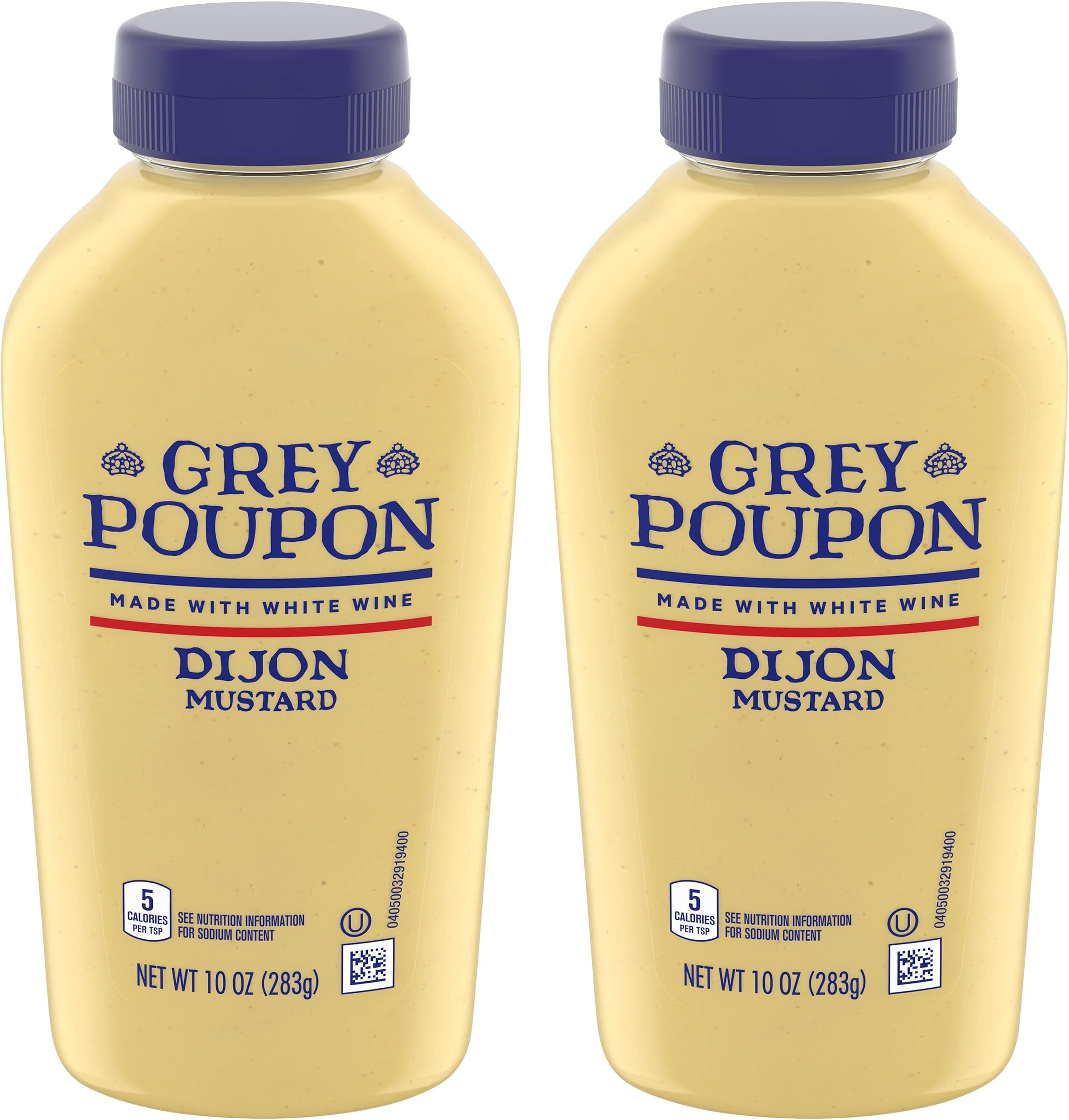 Grey Poupon, Dijon Mustard, 10oz Squeeze Bottle (Pack of 2)