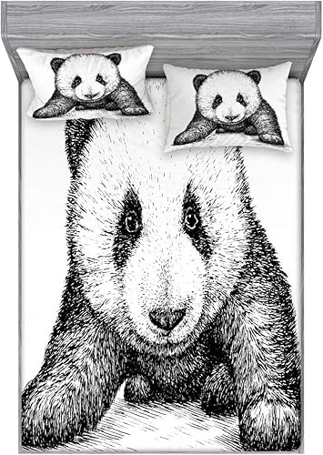 Miniatura 409 de Ambesonne Juego de sábanas bajeras y fundas de almohada occidentales, sombrero de vaquero con temática del salvaje oeste y cuerda de ganadería vieja