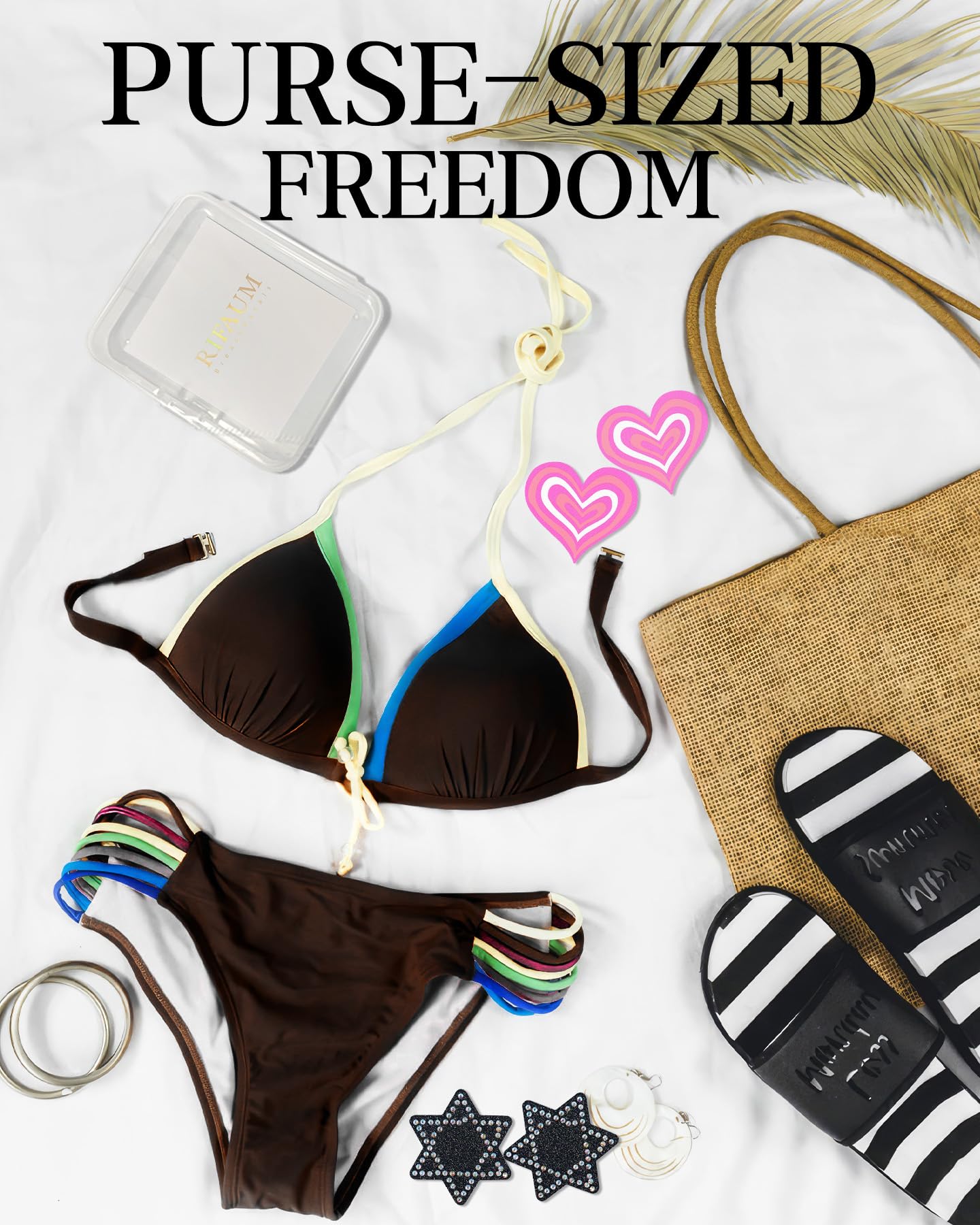 RIFAUM Rave Nipple Pasties Lingerie Accessories for Women Bra Boob Stickers Multicolored Nipple Covers