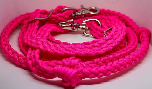 Miniatura 2 de barrel reins horse tack neon hot pink