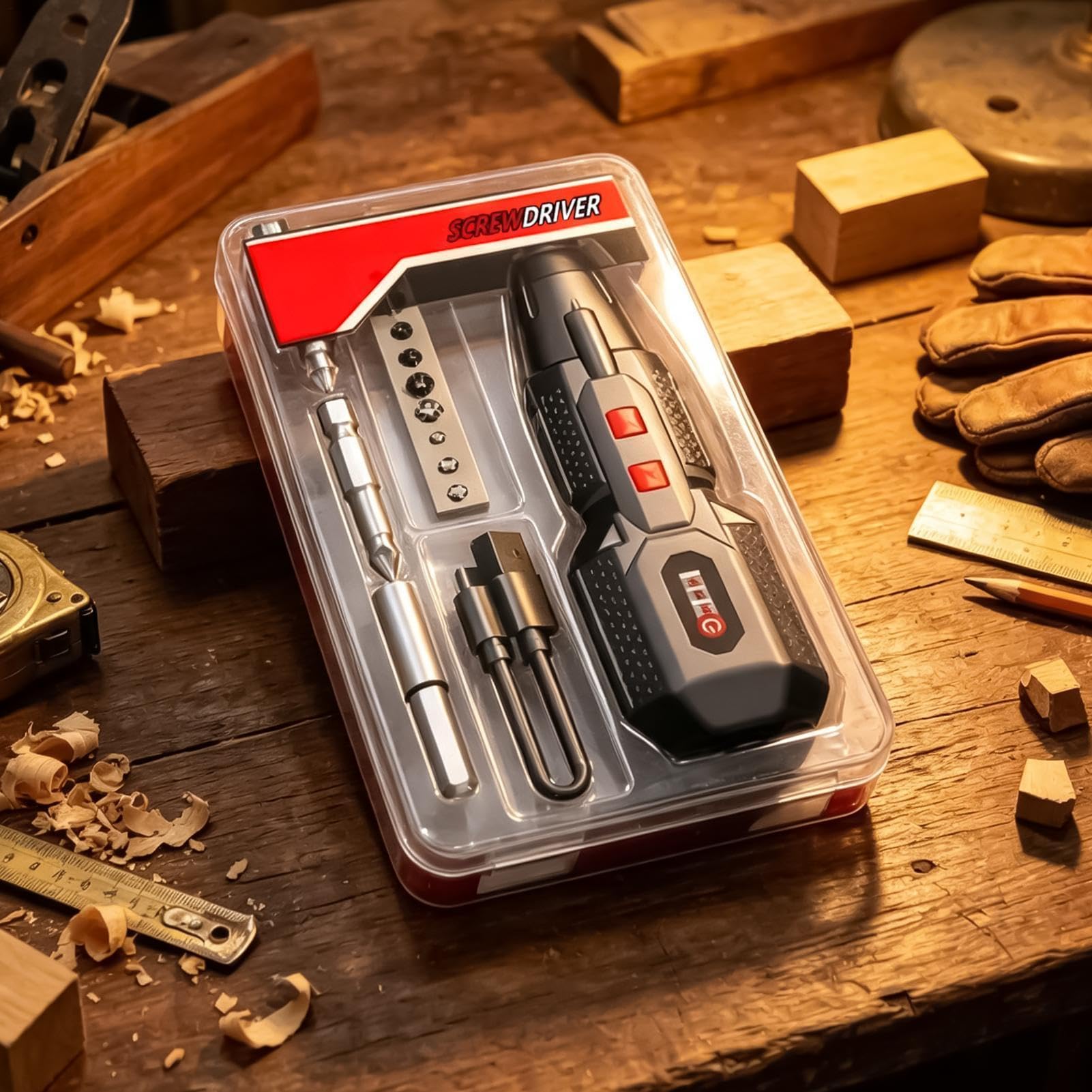 Tournevis Électrique Sans Fil Outil de Précision Ergonomique Rechargeable à