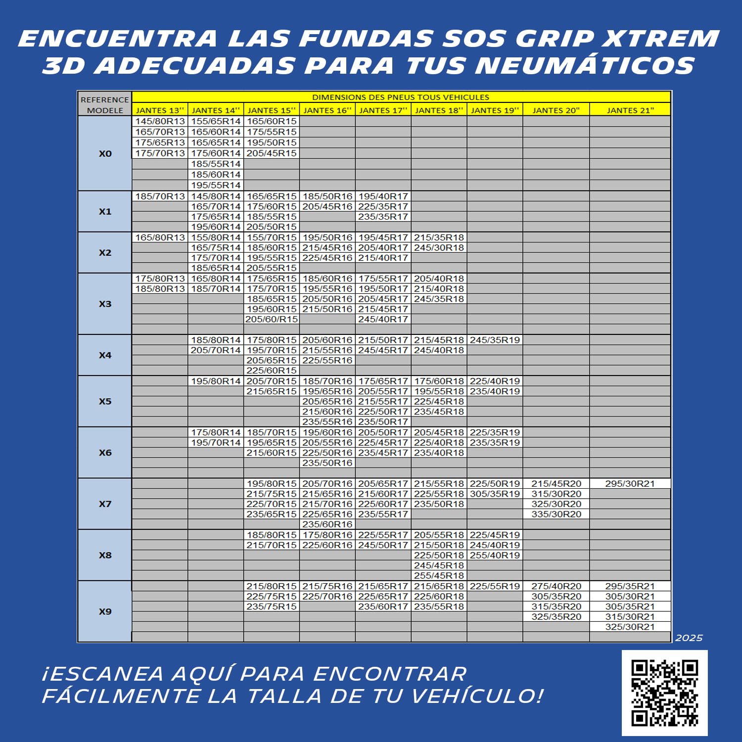 Michelin 008361 par Cadenas de nieve textiles