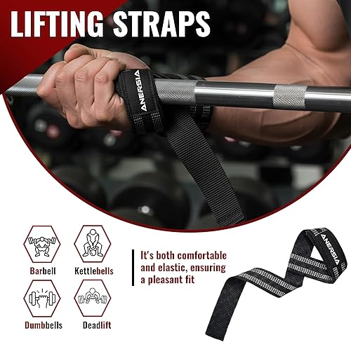 Miniatura 4 de Juego esencial de gimnasio 10 en 1 almohadilla de barra para empuje de cadera, correa de tobillo para máquina de cable, bandas de resistencia, clip