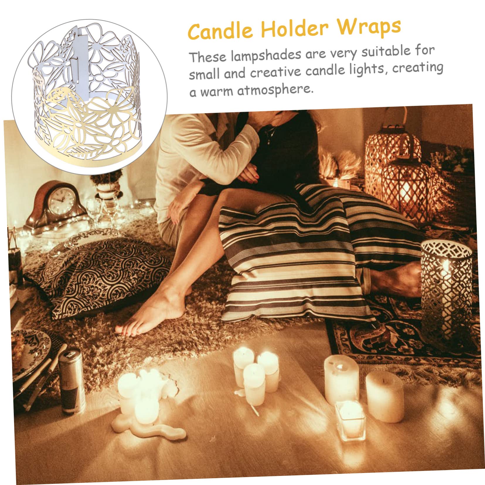 Amazon.co.jp: OUNONA 50個 キャンドル ライト 紙 キャンドル  