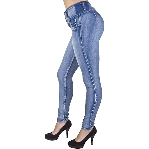 Plus/Junior Size Colombian Design High Waist Butt Lift Levanta Cola Skinny Jeans