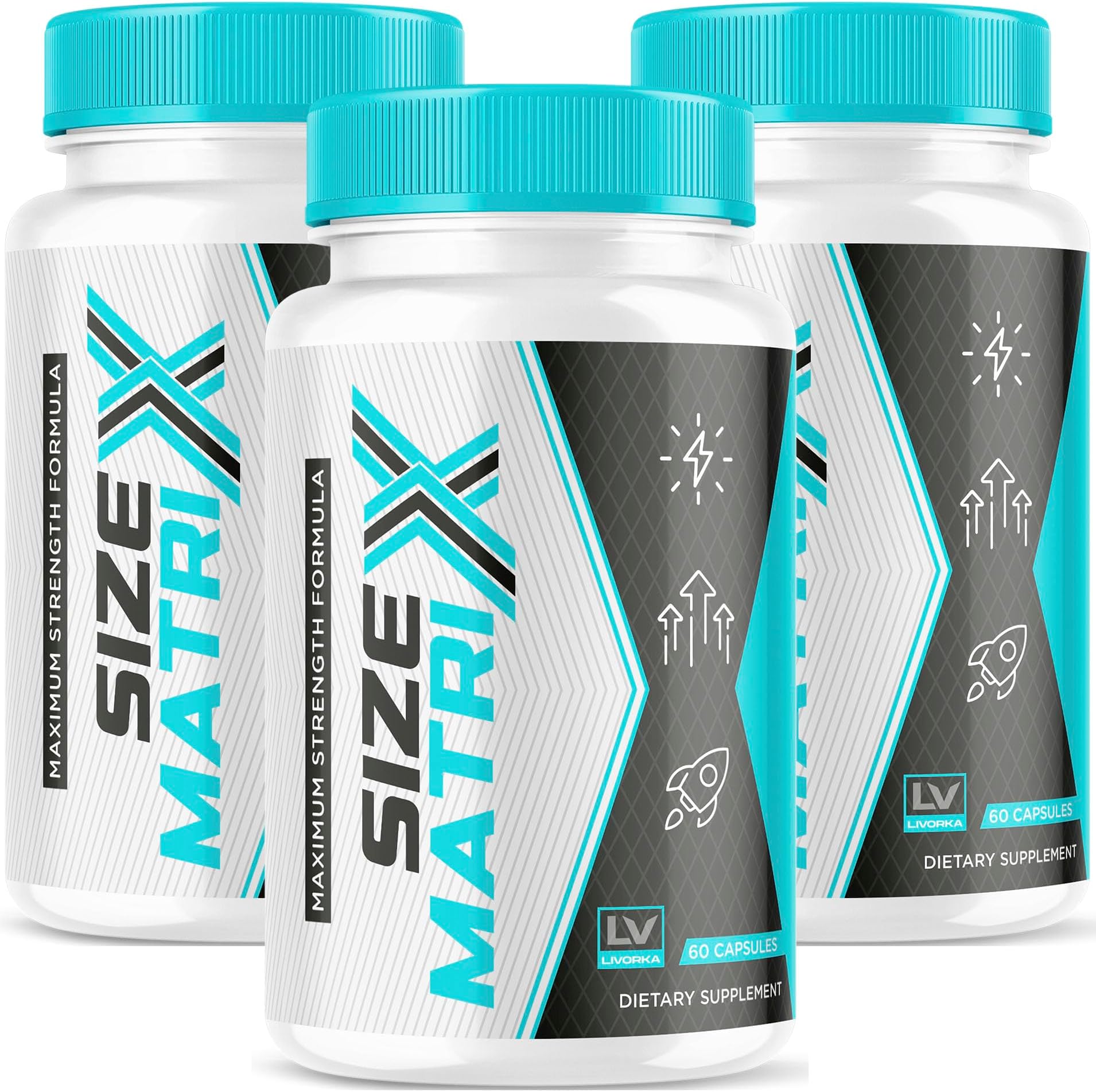 3 Pack - Size Matrix - Size Matriz 180 Capsules for 3 Months, Size Matriz Capsules 1152 MG, Sizematrix, Size Matrix Improve Formula, Size Matrix X, Size Matrix Pills