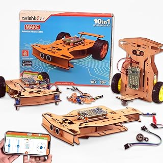 Avishkaar Make Robotics Advanced Kit |10-in-1 STEM |Kids Ages 10-14 | Electronics,Science & Engineering Projects, DIY Circ Price In India