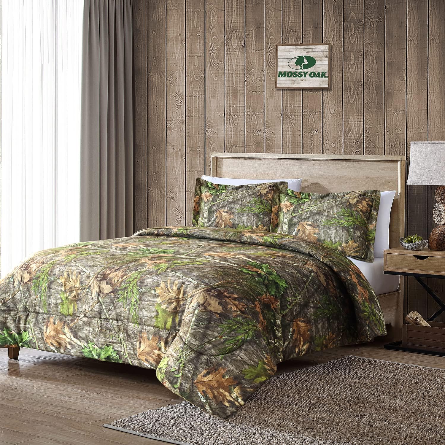 Realtree All Purpose Camo Bedding Queen, Polycotton Fabric