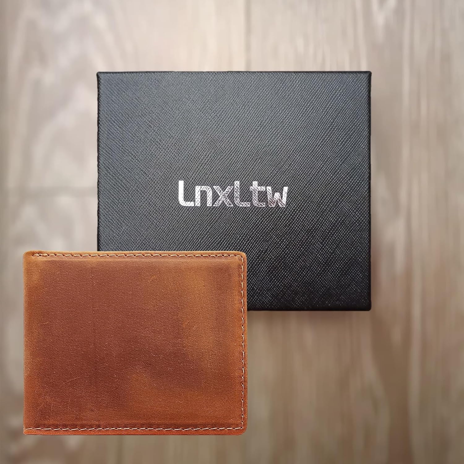 Men's Wallets Leather RFID Blocking Ultra-Thin Bifold | Minimalist Front Pocket Travel Wallet for Men with Card Holder & Money Slot – Yellowish Brown - Image 6