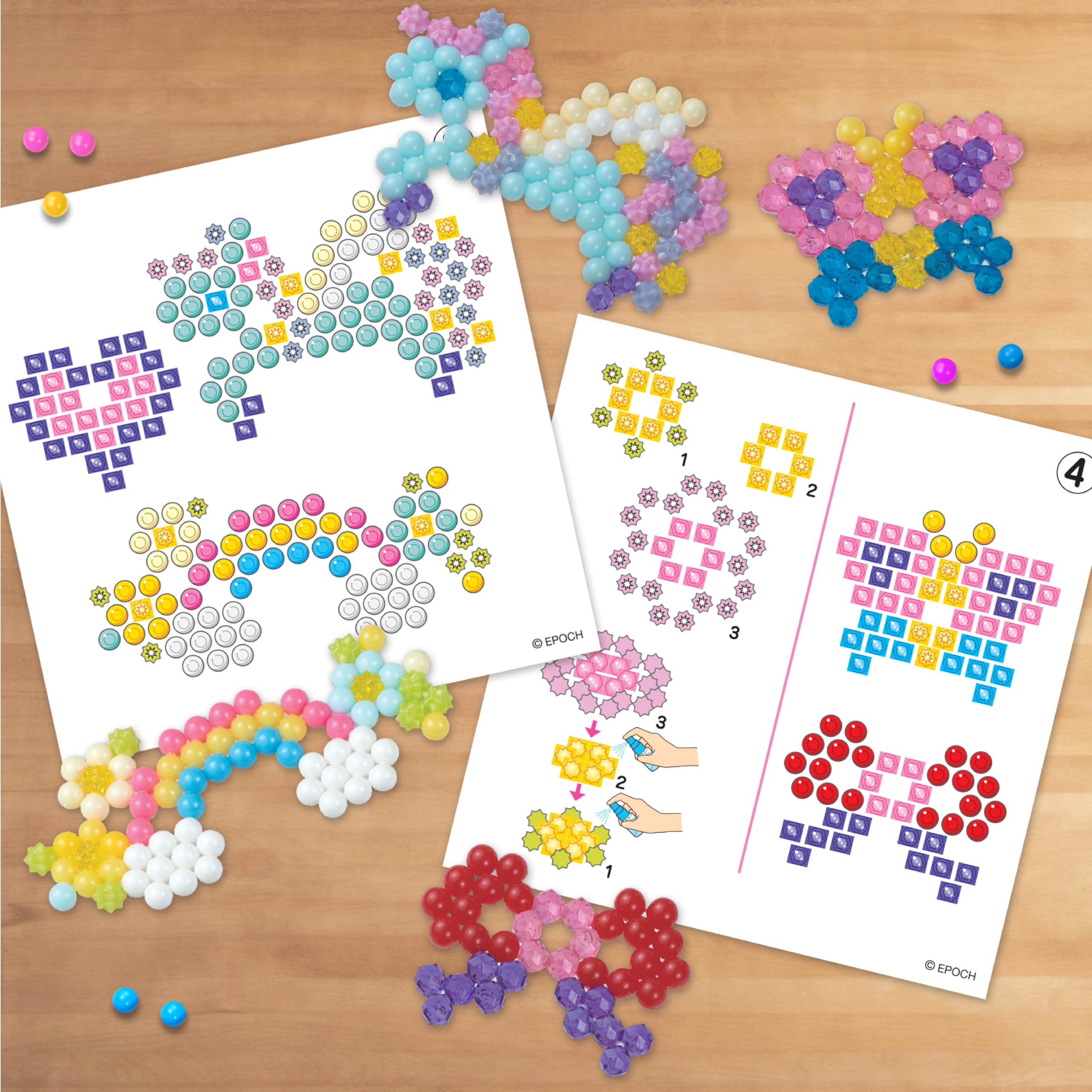 Aquabeads - Mondo da Fata - Kit Completo con Oltre 820 Perline, Accessori Indossabili e Display – Modello 31766