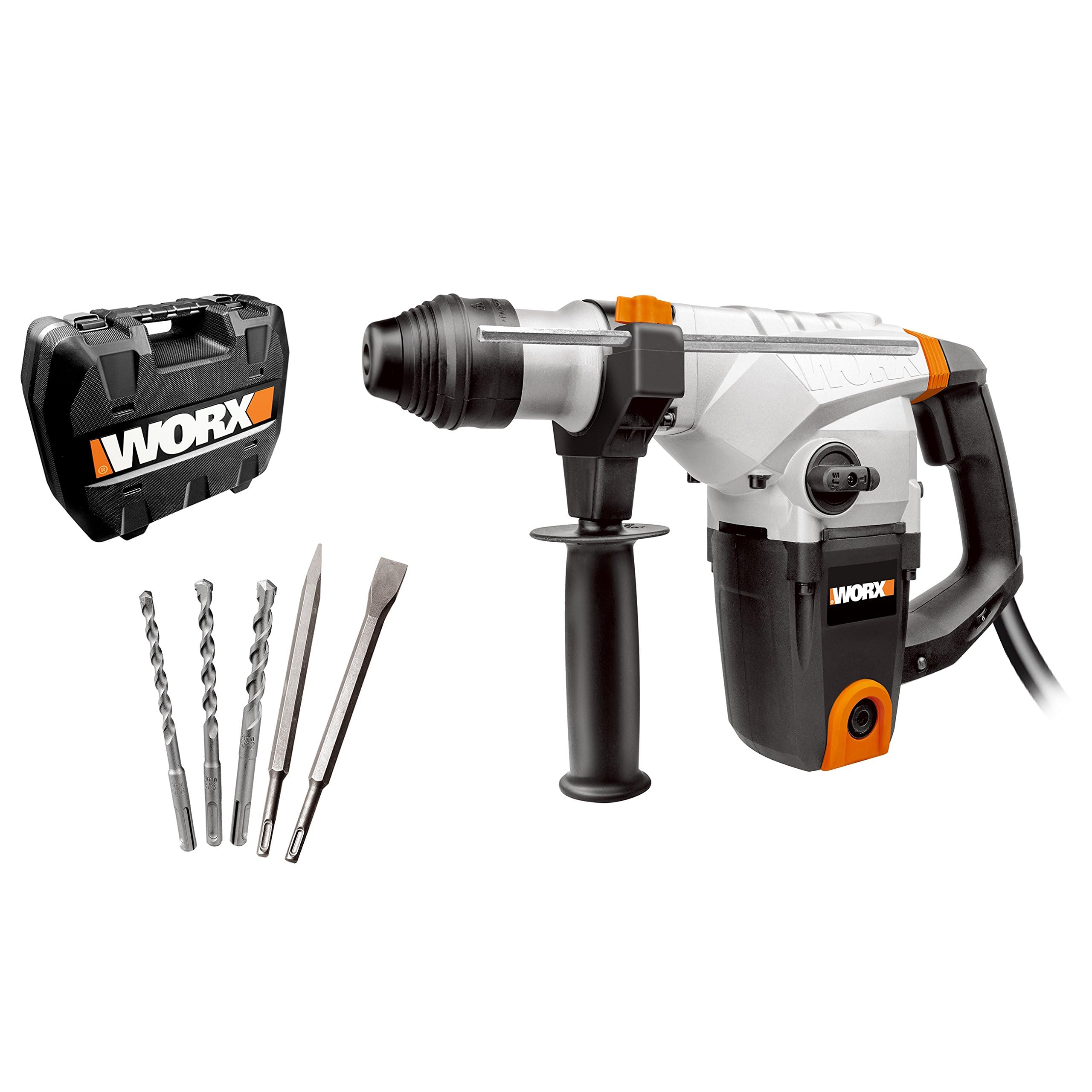 WORX WX333, perforateur 1250W, 5J, 32mm béton, mandrin 13mm, SDS-Plus