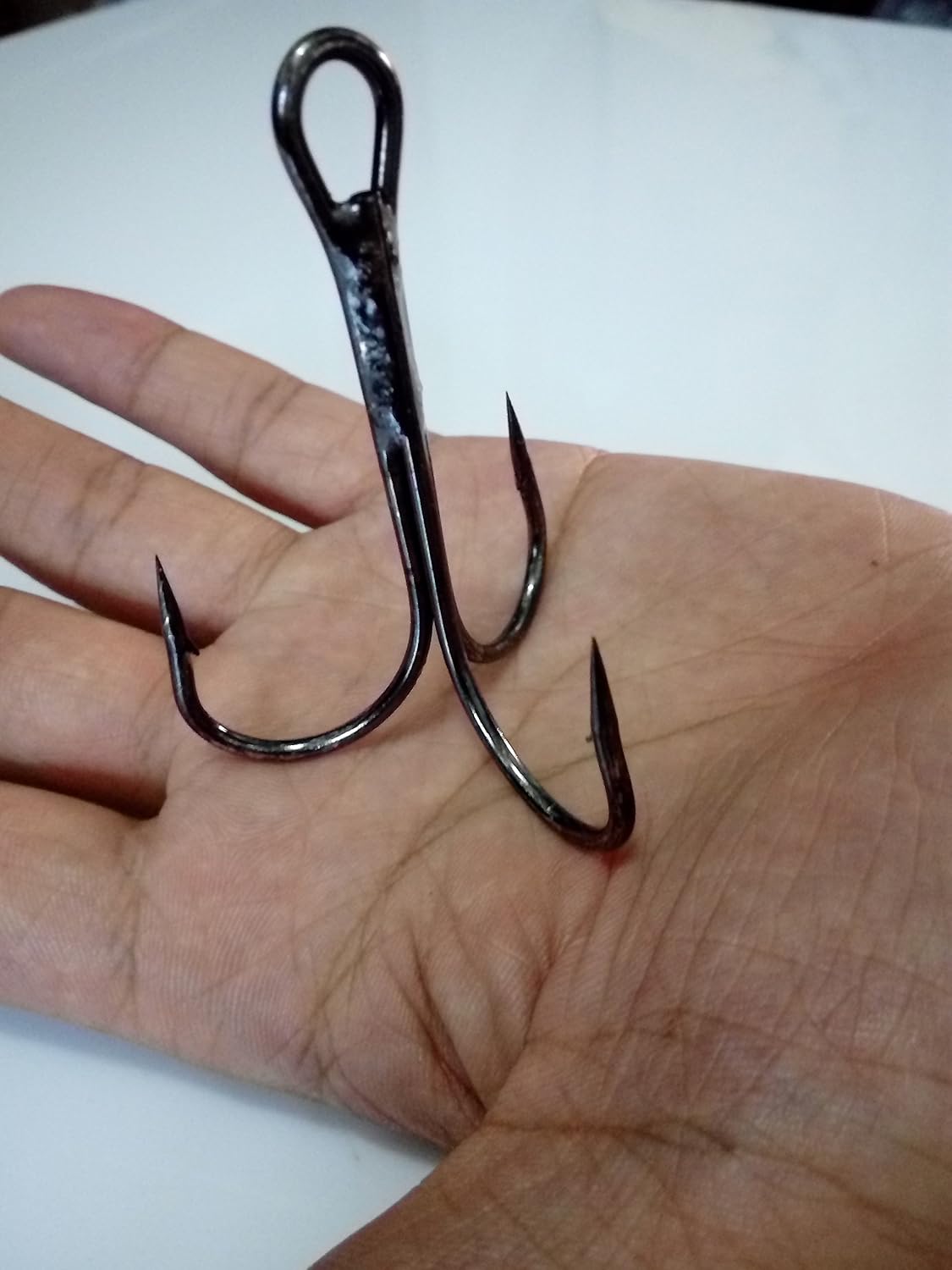 20pcs 3551 Size 8/0 10/0 Round Bend Fishhook Strong Sharp Fish Hook Treble Saltwater Fishing Hook