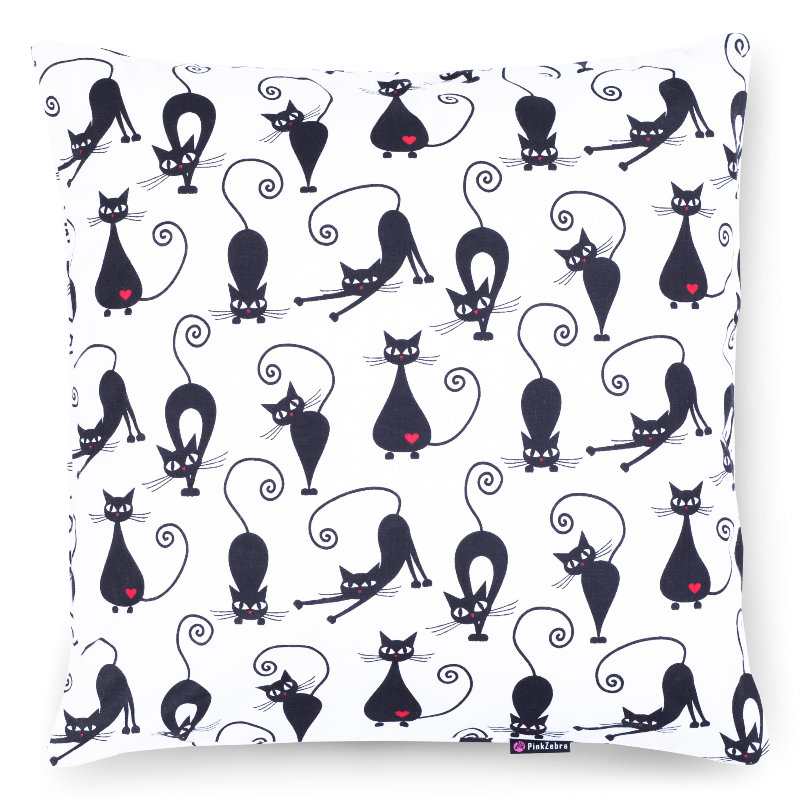 PinkZebra Funda de almohada de 30 x 30 cm para niños y bebés, funda de almohada 100% algodón, funda de cojín para niñas y niños, certificado Öko-tex Standard 100, con cremallera, fabricada en la UE