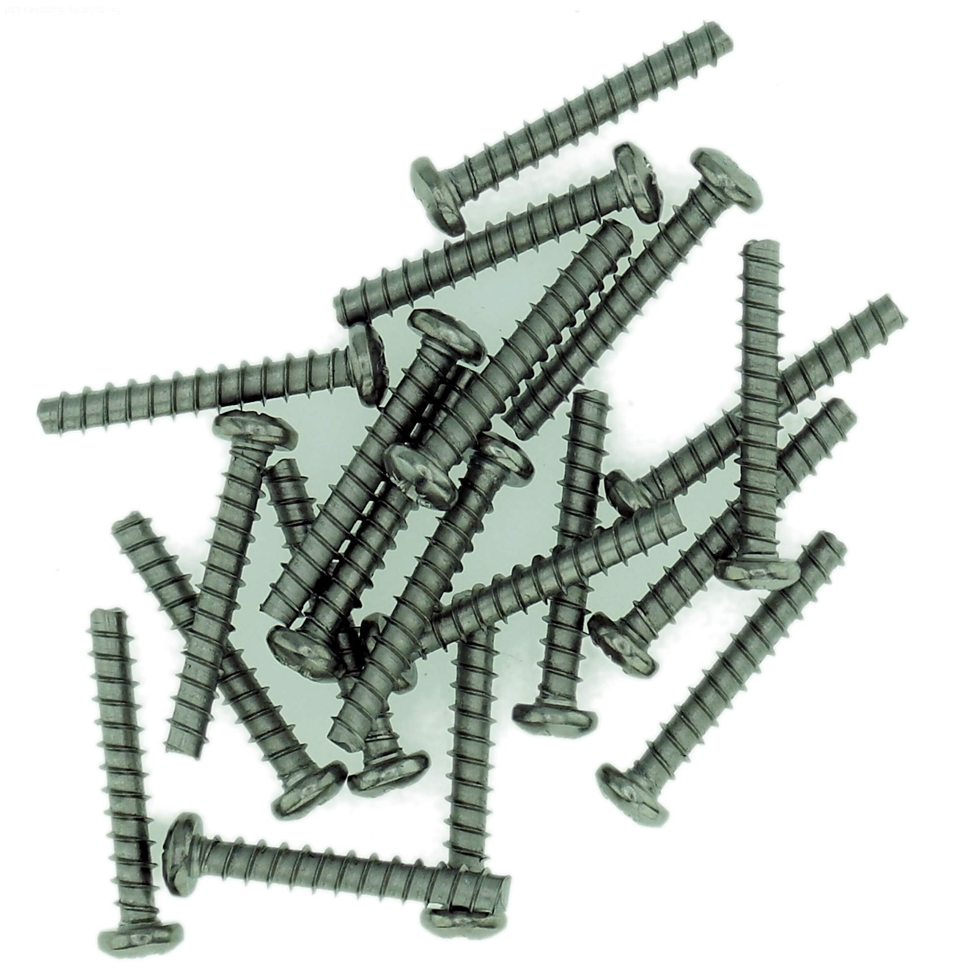 Singularity Supplies D3 (3Mm X 8Mm) Pozi Pan Screws For Plastic (Trilobular) - Stainless Steel (A2) (Pack Of 20)