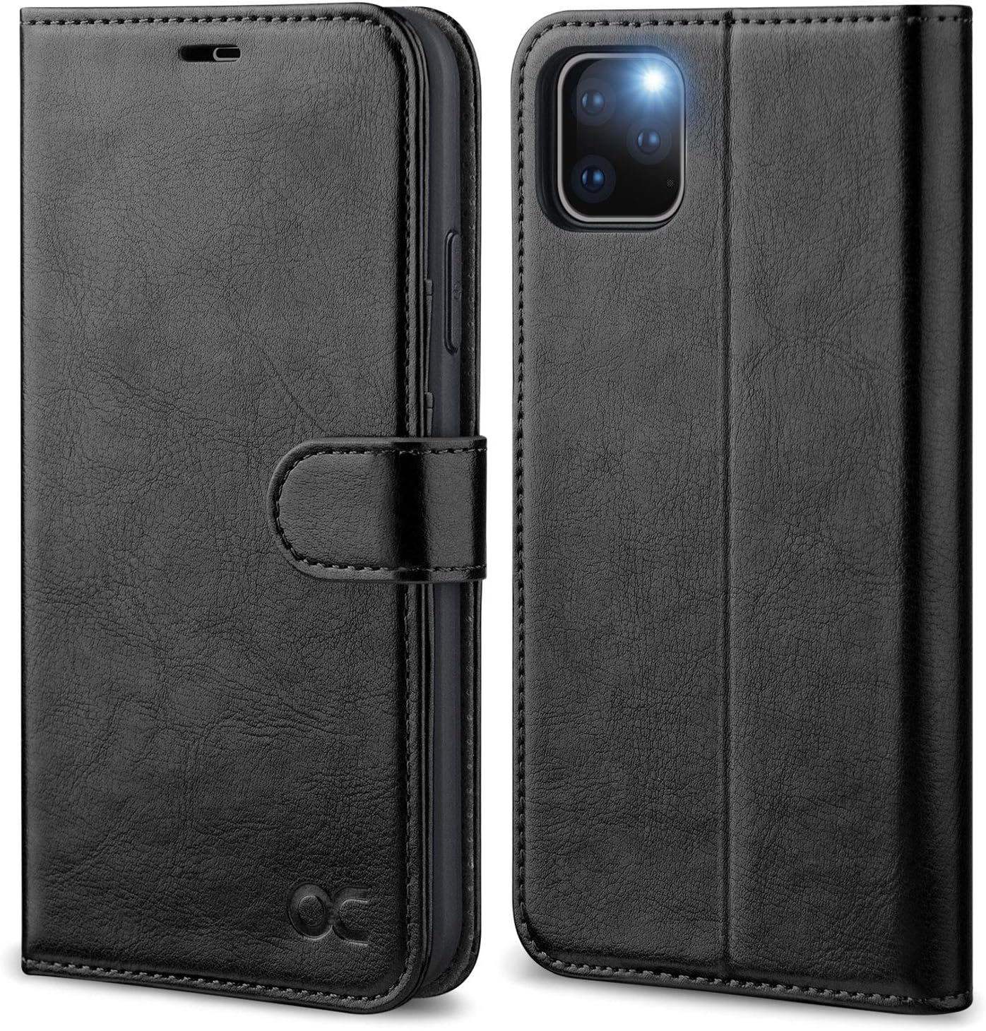 OCASE Wallet Case Designed for iPhone 11 Pro Max Case [Card Slot] [Kickstand] [TPU Shockproof Interior Protective Case] Leather Flip Phone Cover for iPhone 11 Pro Max 6.5 inch 2019(Black)