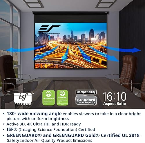 Miniatura 6 de Pantalla de proyector Elite Screens Spectrum, 150 pulgadas Diag 169, pantalla de proyección motorizada para cine en casa 4K8K Ultra HD Ready,