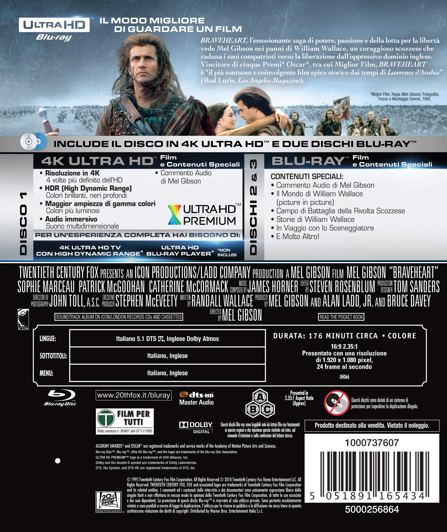 Braveheart (4K Ultra-HD + Blu-Ray)