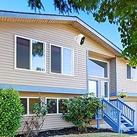 Vista 5 de Cable de alimentación de 25 pies compatible con cámara de seguridad Arlo Essential 2K para exteriores (2ª generación), cable de carga plano, cable