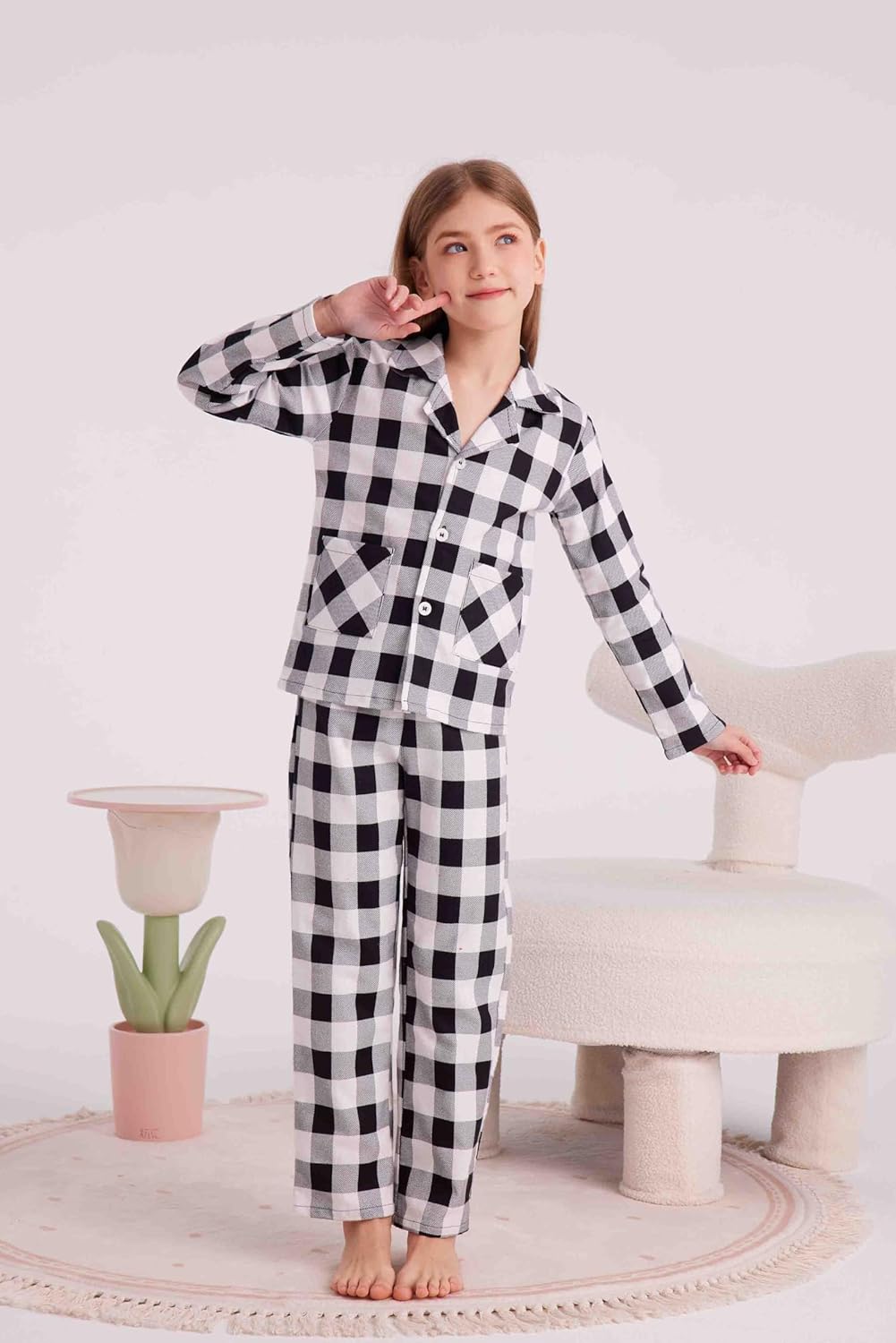 HiddenValor Big Boys Cotton 2 Piece Pajama Set for Girls Kids - Image 6