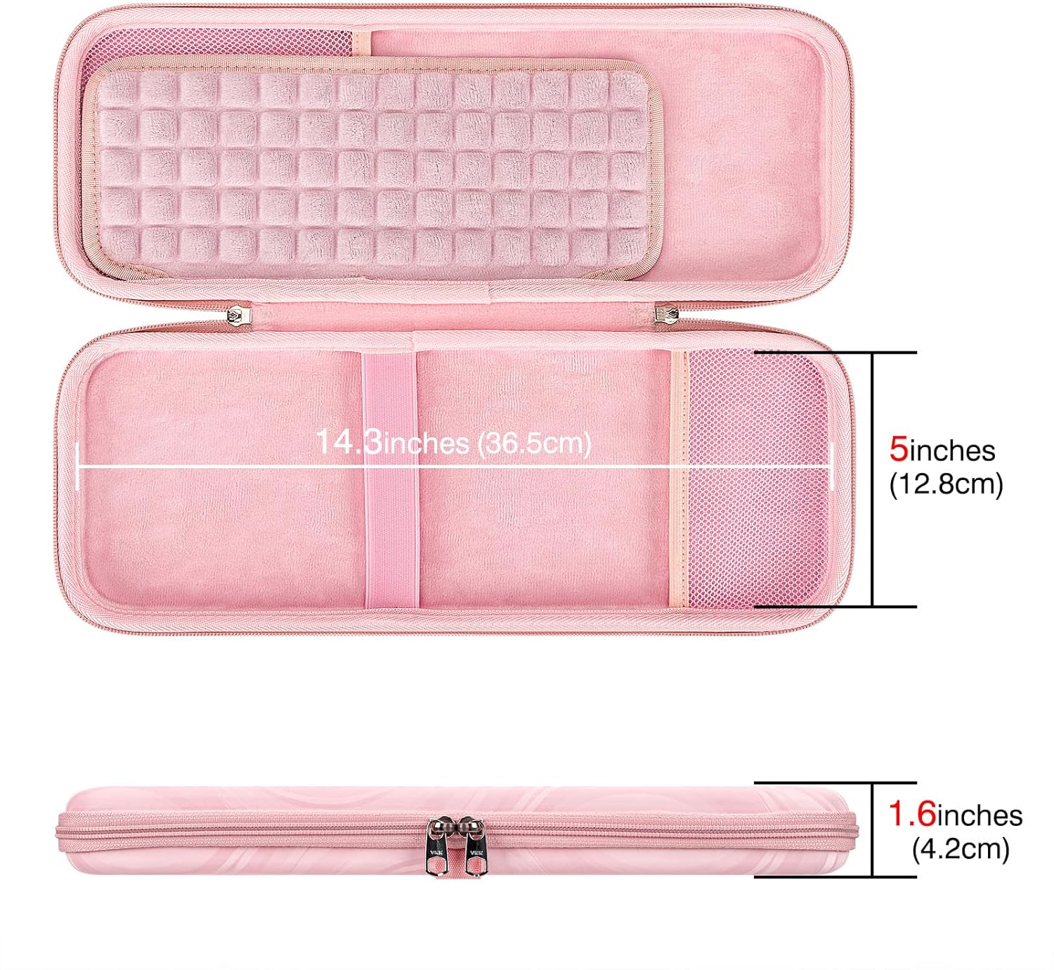 Keyboard Hard Travel Case, Compatible with Logitech K380, Pebble Keys 2 K380s, M350, M350s & More, Pink - Image 4
