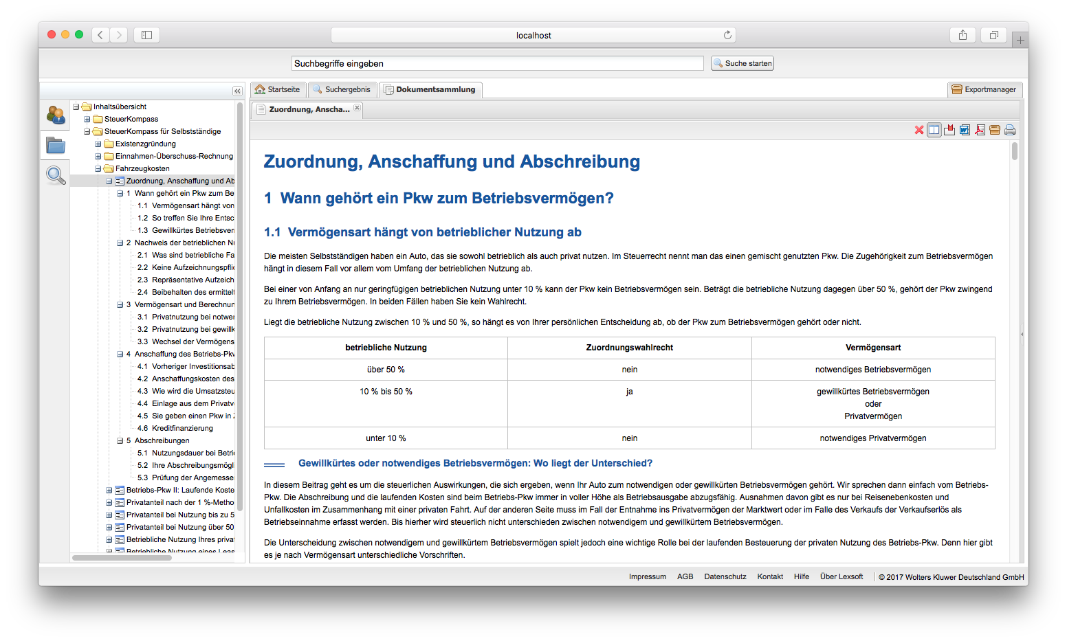 SteuerSparErklärung 2018 für Selbstständige - Mac-Version (für Steuerjahr 2017) [Download]