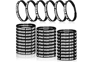 60 Pcs Never Give Up Bracelet: Unwavering Inspiration and Encouragement