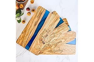 Enchanting Olive Cutting Board: A Symphony of Nature and Art