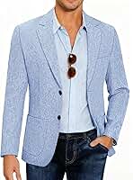 Casaco Esportivo Masculino E Blazers Slim Fit Para Casamento, Jaquetas Clássicas, Blazer Azul-Celeste
