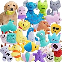 HDMOTU 26 Pack Soft Squeaky Plush Toys for Small Dogs & Puppies - Multicolor Variety Fun Pack