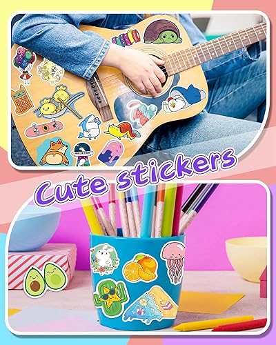 Miniatura 7 de 600 calcomanías lindas para niños y adolescentes, calcomanías para botellas de agua, calcomanías de vinilo impermeables para el aula, paquetes de