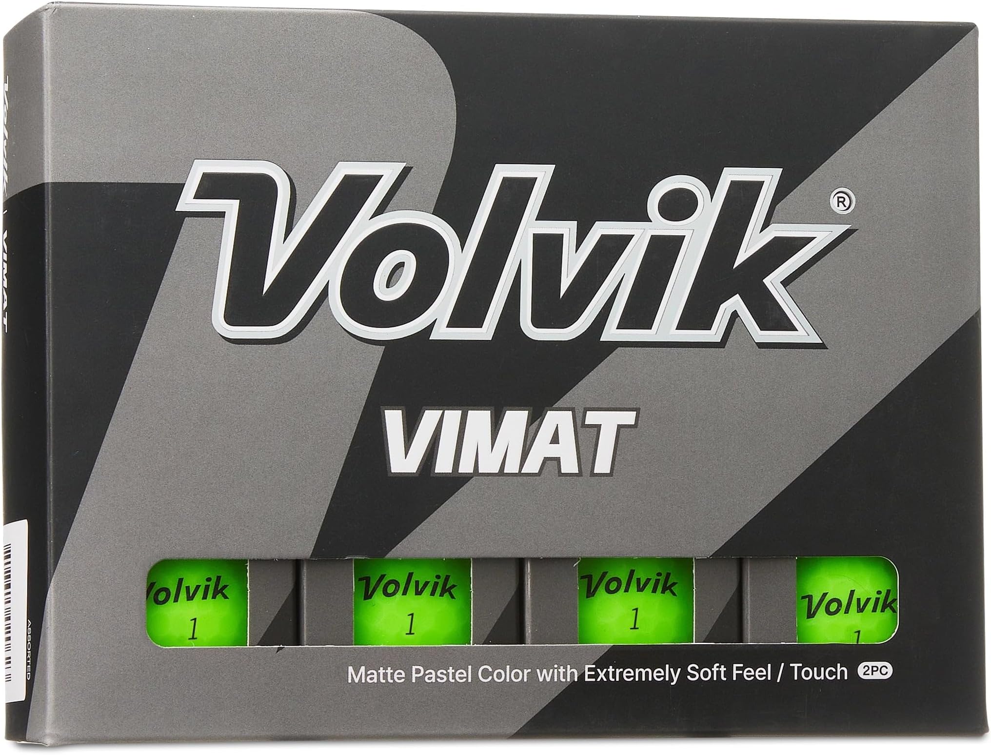 Volvik Vimat Soft Matt Golf Balls - Green - 2023, 12 Pack