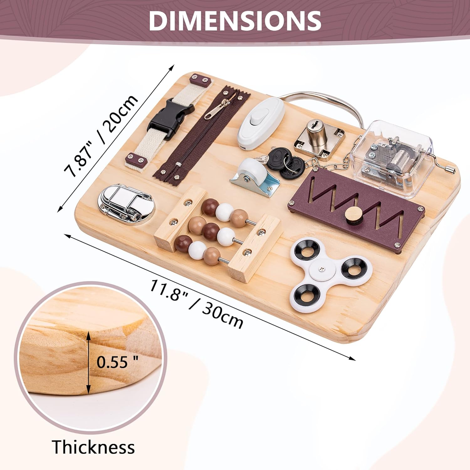 Assistex Fidget Busy Board for Adults with Dementia - Calming Activities and Games for Seniors Sensory Mat with Guide Book - Assistance Products Elderly Patients - Gift Toys for People with Alzheimers