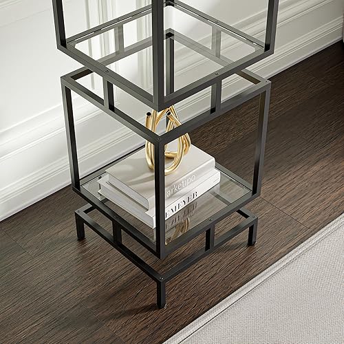Miniatura 3 de Cozy Castle Etagere - Estantería de 4 niveles de alto, estantería delgada de 70.5 pulgadas para sala de estar, oficina en casa, baño, vitrina de