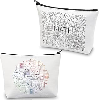 Math Cosmetic Bag Math Teacher Makeup Bag Math Gifts for Math Lovers Math Student Nerds Gifts for Mathematicians Small Bag (CA Math Cosmetic Bag)