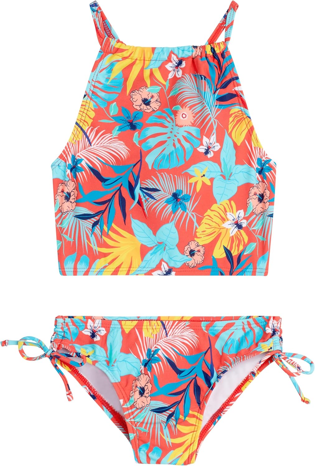 Kanu Surf Girls Daisy UPF 50 Beach Sport Halter Tankini 2-Piece Swimsuit
