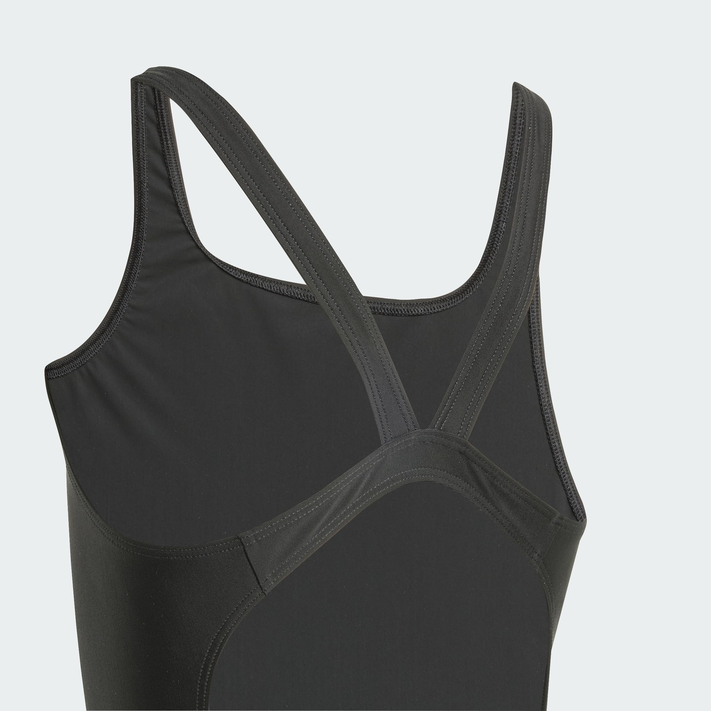 adidas Dziewczynki V-Back Swimsuit Kids Swimwear, Black, 11-12 Years