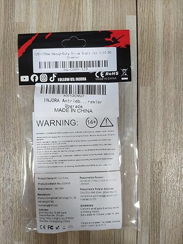 Miniatura 8 de INJORA Eje de transmisión de acero inoxidable resistente para Axial SCX10 90046 AXI03007 TRX4 Redcat Gen8 110 RC Car Crawler Upgrad(5.079 in-7.047
