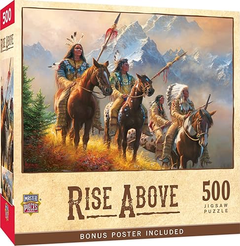 MasterPieces Rompecabezas de 500 piezas para adultos familia o niños eleva por encima de 18 x 24 pulgadas