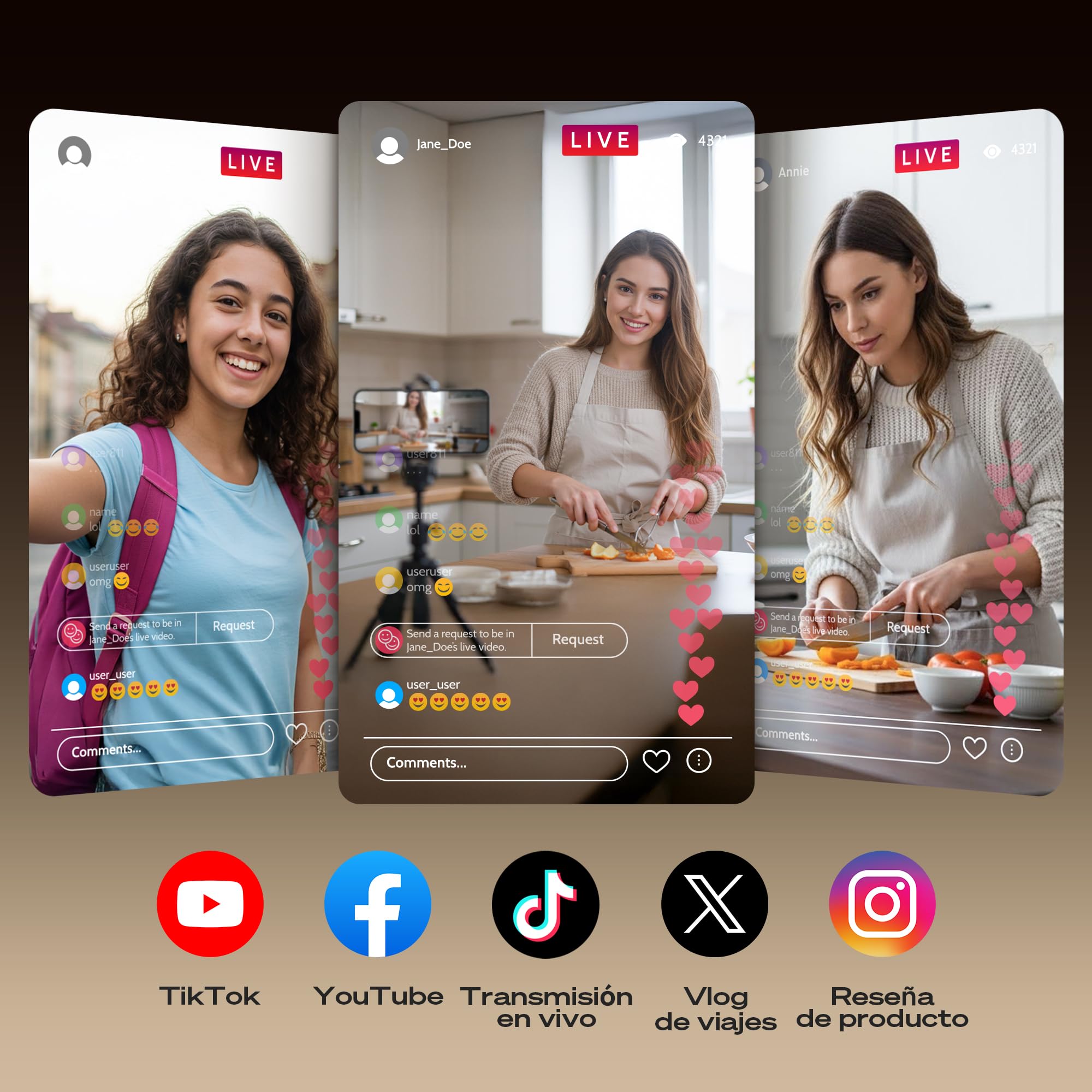 SYNCO XView Monitor para Teléfono iPhone y Android, Pantalla Magnética para Selfie Vlog Inalámbrico 50M Batería 3H, Altavoz Integrado para TikTok Youtube (Negro)