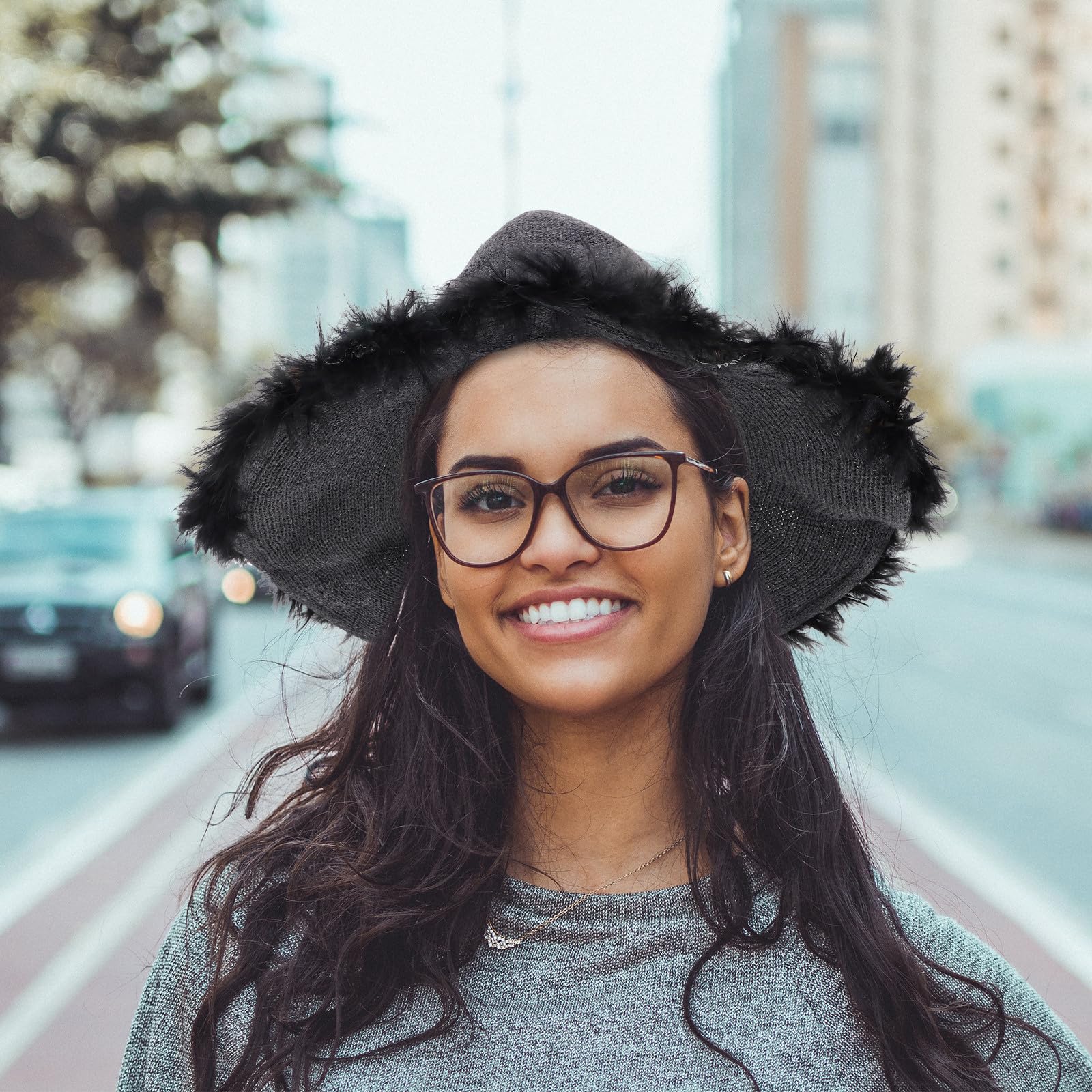 Tofficu 5 Piezas Gorro de Punto Cálido para Hombre de Lana, Estilo Vintage