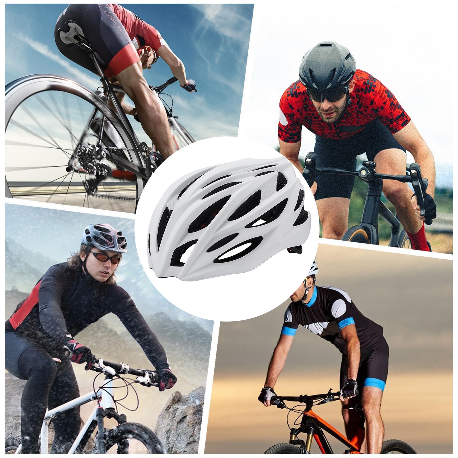 Kask rowerowy | Lekki oddychający kask motocyklowy rowerowy, lekkie i wygodne akcesoria rowerowe do sportów na świeżym powietrzu, piesze wycieczki, miejskie wycieczki i podróże