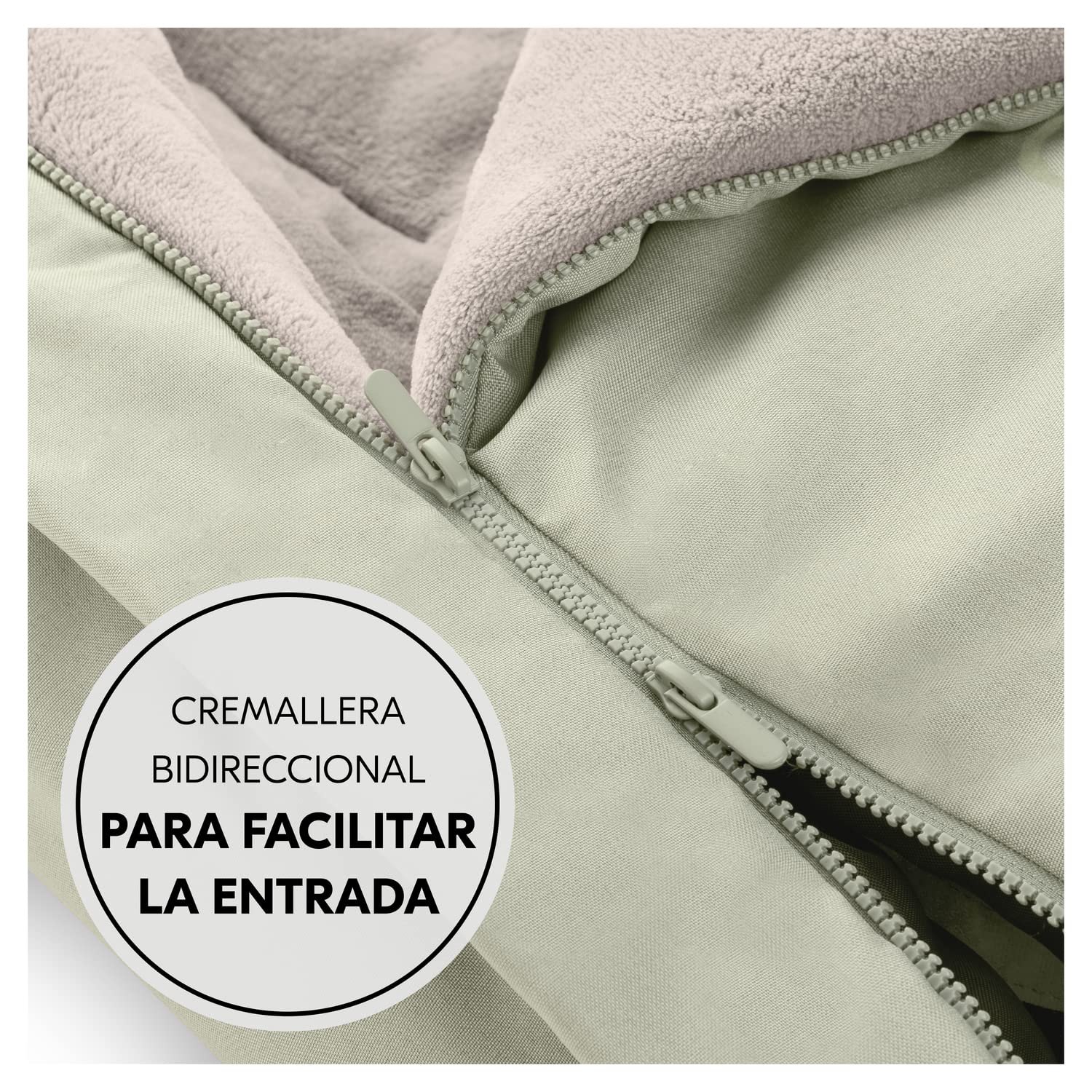 hauck Sacos de Silla de Bebe para Carritos de Bebe y Remolques de Bicicleta, Saco Termico con Forro Polar, Ranuras Arnés, Saco Bebe, Cremallera Bidireccional