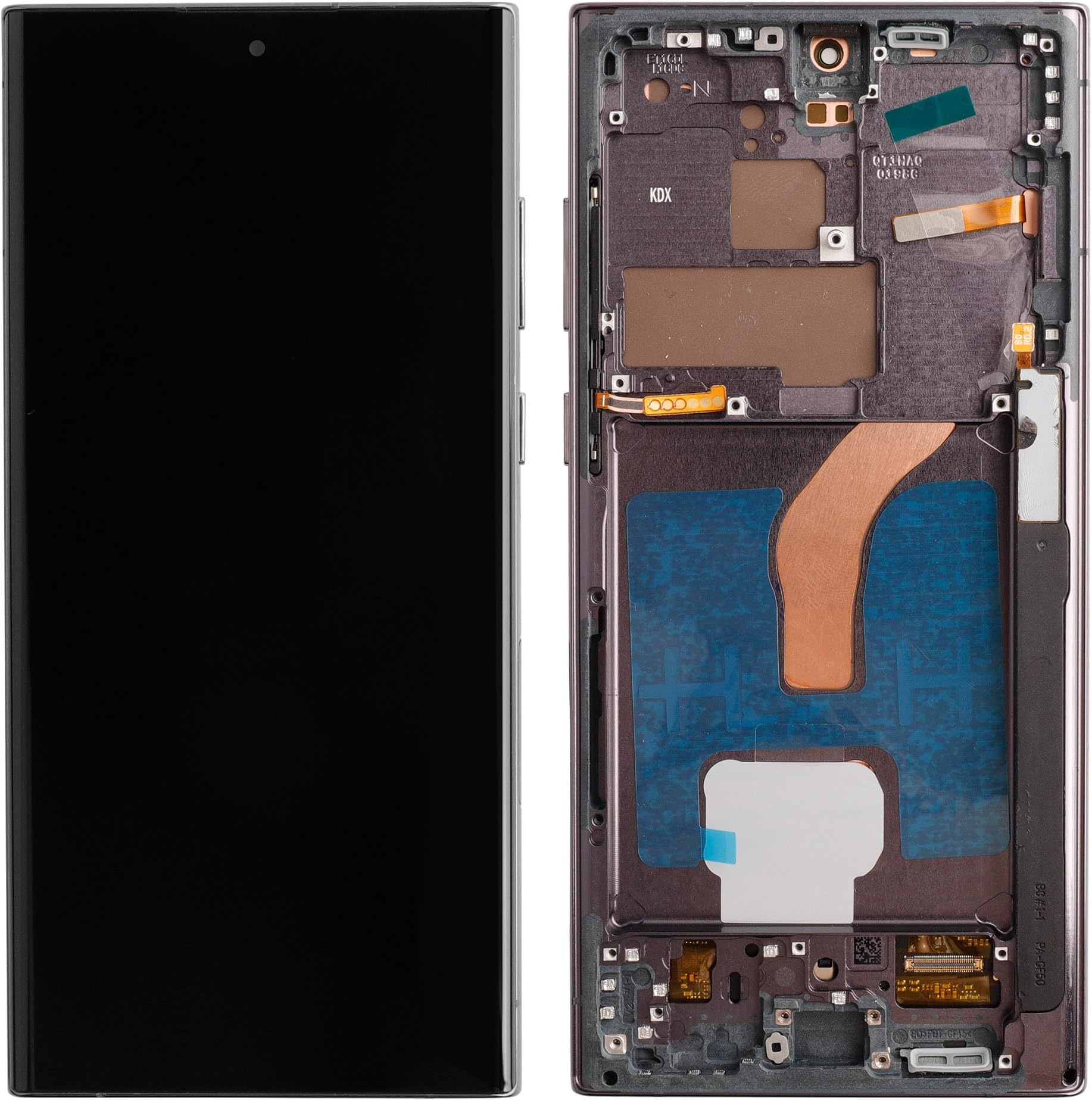 SwarKing 【US Version】 OLED Replacement Compatible with for Samsung Galaxy S22 Ultra G908a S908u S908w (Black with Frame) LCD Display Touch Screen Digitizer Assembly with Repair Tools-6.8inch