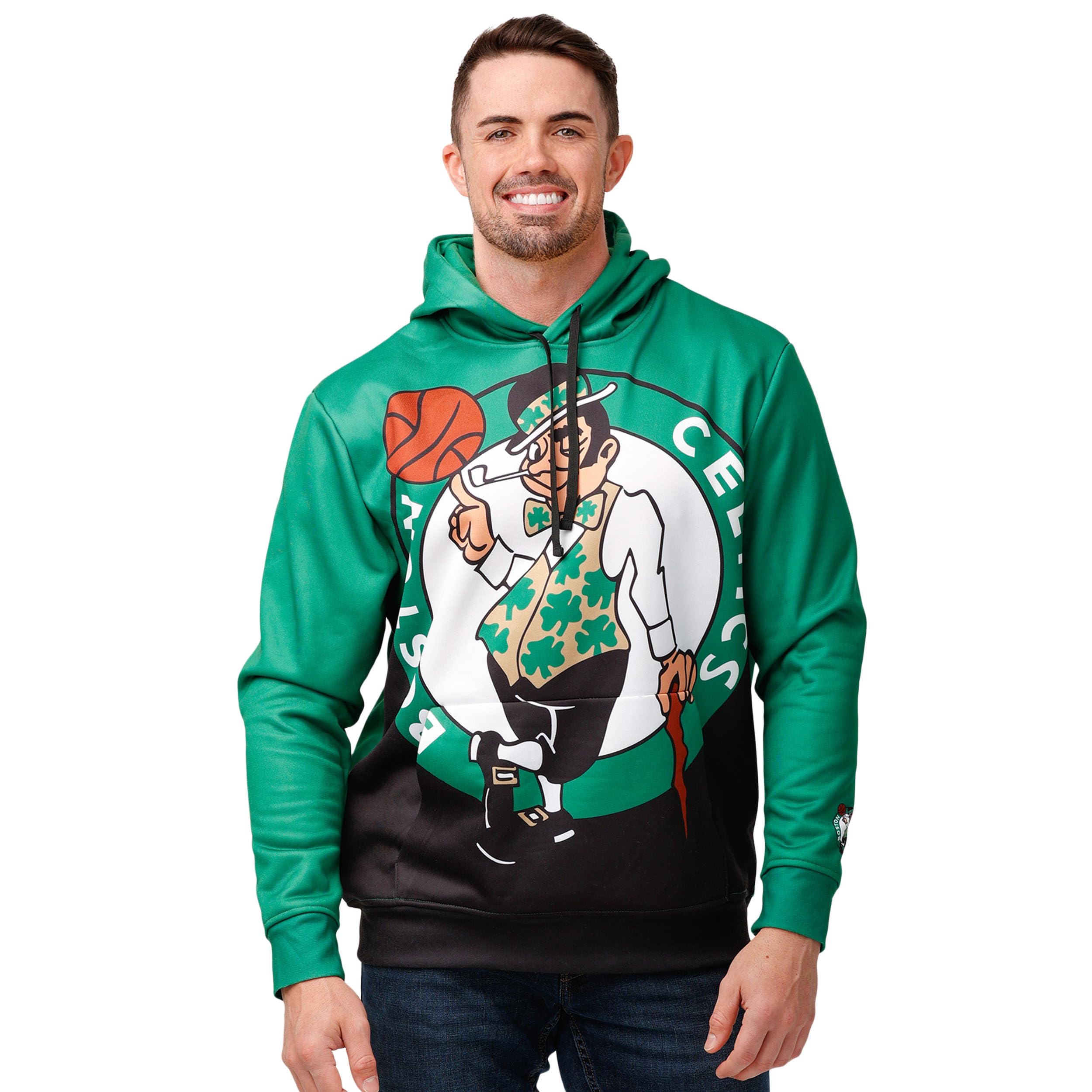 Foco Men's Team Color Nba Team Logo Fashion Long Sleeve Pullover Hoodie